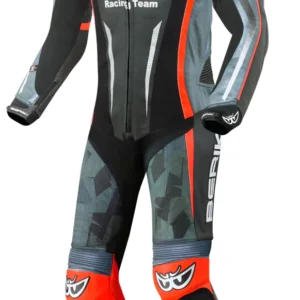 Berik Camo Track perforated One Piece Motorcycle Leather Suit - Image 3