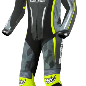 Berik Camo Track perforated One Piece Motorcycle Leather Suit - Image 4