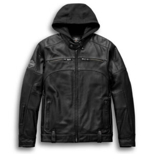 Harley-Davidson Mens Swingarm 3-in-1 Leather Jacket - Black